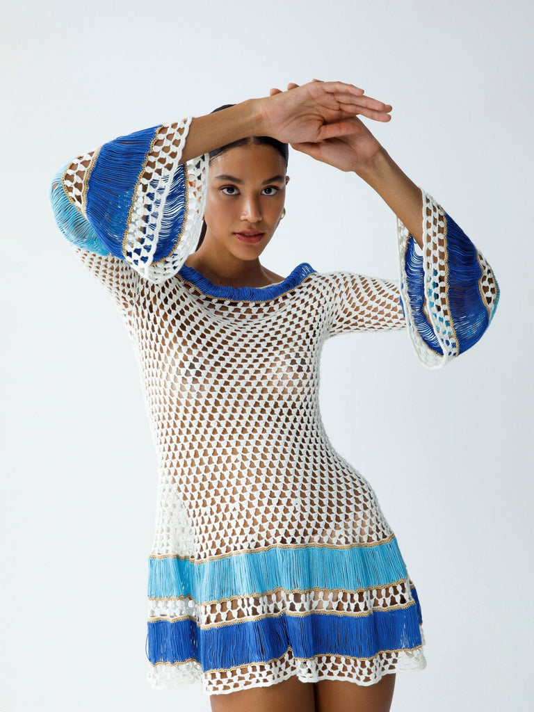 Claudia Long Sleeved Dress - Mini Dress - My Beachy Side