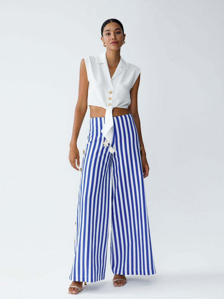 Faye Wide Leg Pants - Pant - My Beachy Side