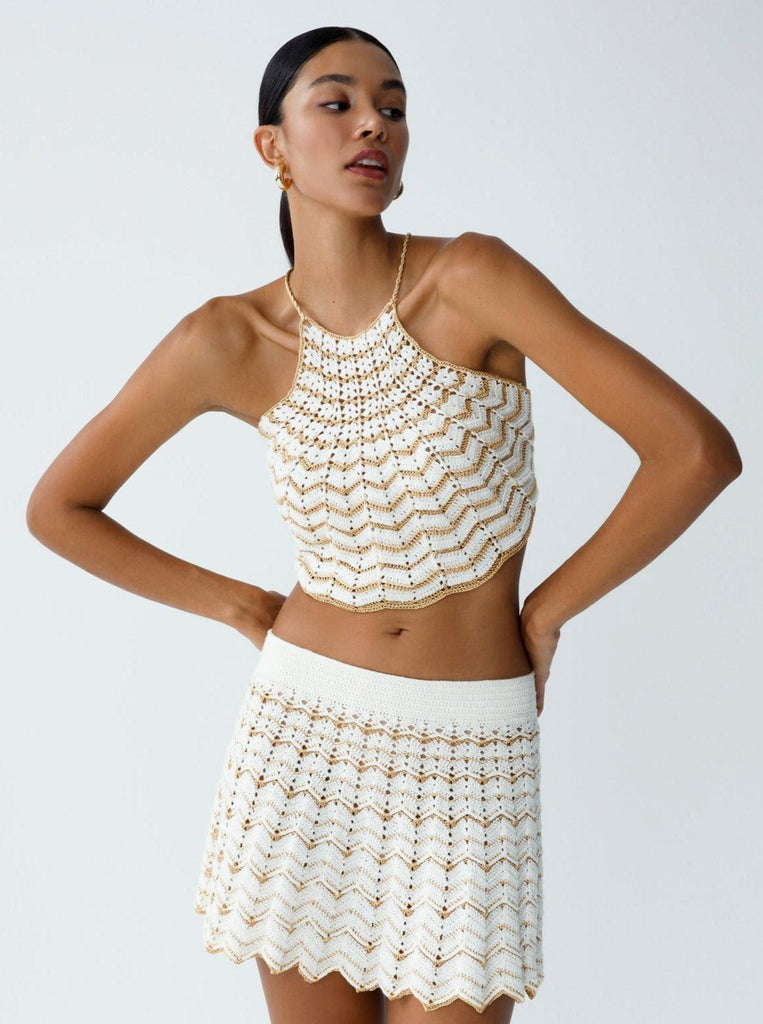 Regina Crochet Halter Top - Crop Top - My Beachy Side