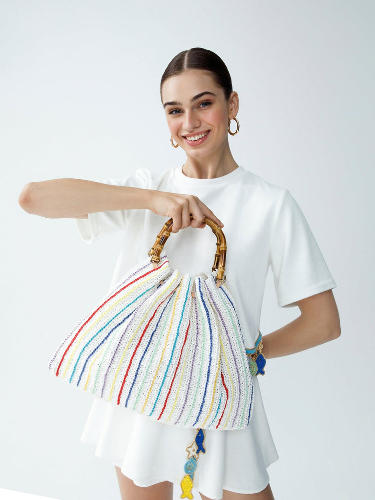 Sabrina Bamboo Handle Bag - Handbag - My Beachy Side