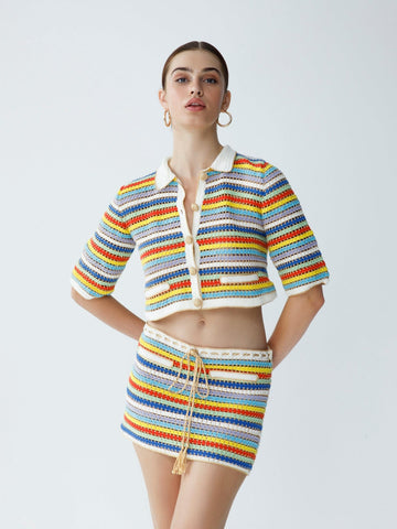 Sabrina Knit Crop Sweater - Cardigan - My Beachy Side